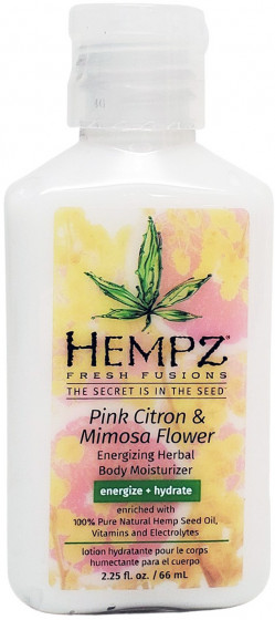 Hempz Fresh Fusions Pink Citron & Mimosa Flower Energizing Herbal Body Moisturizer - Молочко для тела "Розовый лимон-Мимоза"