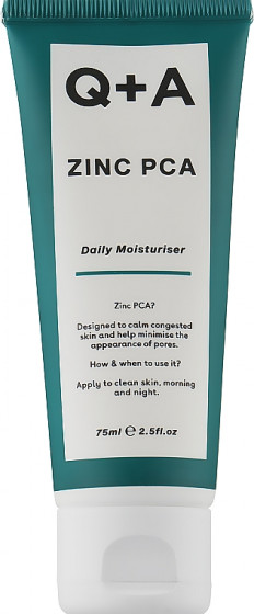 Q+A Zinc PCA Daily Moisturiser - Увлажняющий крем для лица