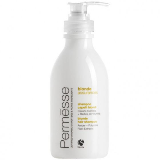 Barex Permesse Colour Blonde Assurances Shampoo - Шампунь для осветленных волос с экстрактом янтаря и корня полимнии