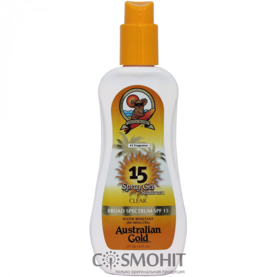 Australian Gold Spray Gel - Солнцезащитный спрей-гель SPF 15