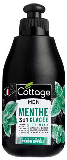 Cottage Homme Shower Gel & Shampoo Menthe - Шампунь-гель "Леденящая мята"