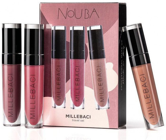 Nouba Millebaci Travel Naked Set - Набор стойких помад