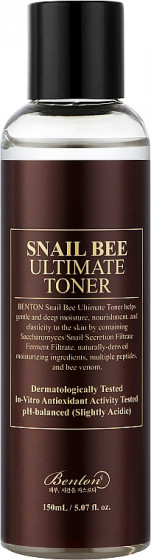 Benton Snail Bee Ultimate Toner - Тонер с ферментированным муцином улитки и пчелиным ядом