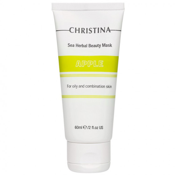 Christina Sea Herbal Beauty Mask Green Apple For Oily And Combination Skin - Маска красоты на основе морских трав для жирной и комбинированной кожи "Яблоко"