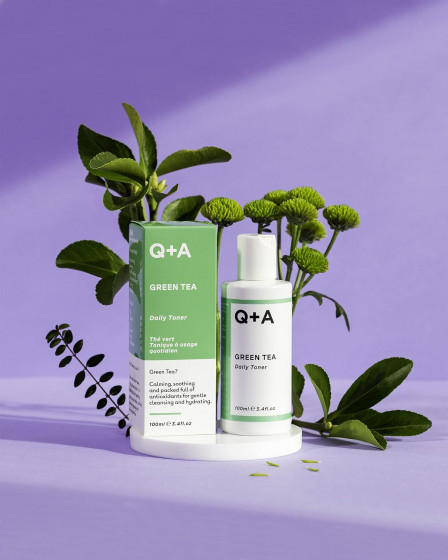 Q+A Green Tea Daily Toner - Успокаивающий тонер для лица с зеленым чаем - 5