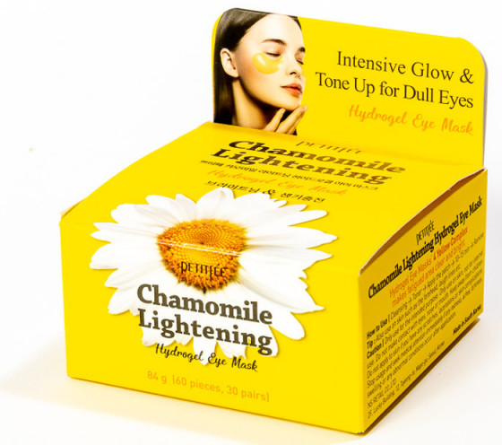 Petitfee & Koelf Chamomile Lightening Hydrogel Eye Patch - Гидрогелевые осветляющие патчи для глаз с экстрактом ромашки - 3