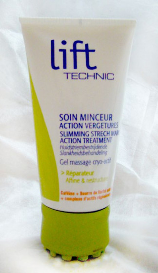 Lift Technic Slimming Stretch Marks Action Treatment - Гель для похудения и устранения растяжек с массажером - 1