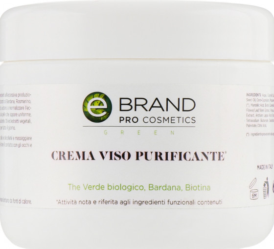 Ebrand Crema Viso Purificante - Крем для проблемной кожи с миндальной кислотой и комплексом биотин