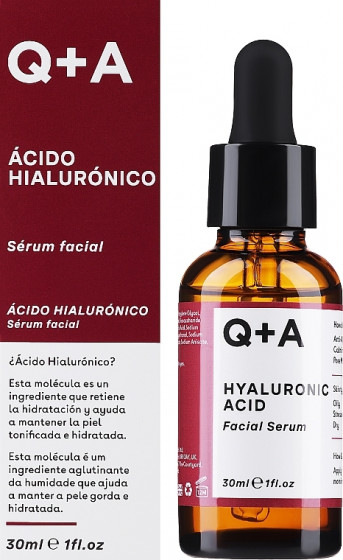 Q+A Hyaluronic Acid Facial Serum - Сыворотка для лица с гиалуроновой кислотой - 2