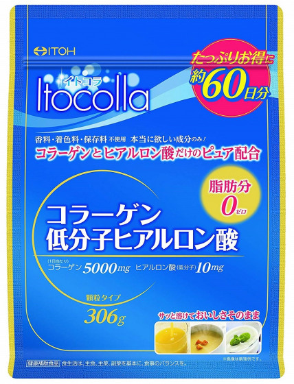 Itoh Kampo Japan Itocolla Collagen & Hyaluronic Acid - Бьюти-добавка "Коллаген и Гиалуроновая кислота"