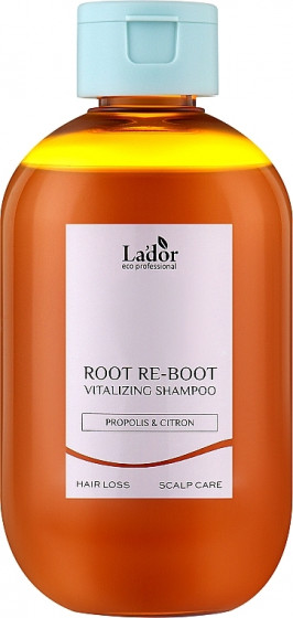La'dor Root Re-Boot Vitalizing Shampoo Propolis & Citron - Шампунь от выпадения волос для сухой кожи головы