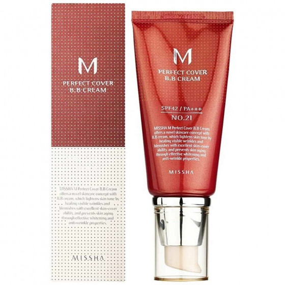 Missha Perfect Cover BB Cream SPF42/PA++ - BB крем с идеальным покрытием