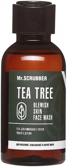 Mr.Scrubber Tea Tree Blemish Skin Face Wash - Гель для умывания с маслом чайного дерева