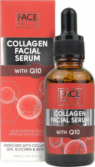 Face Facts Collagen Facial Serum With Q10 - Сыворотка для лица с коллагеном и коэнзимом Q10