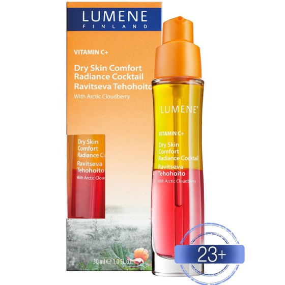 Lumene Vitamin C+ Dry Skin Comfort Radiance Cocktail - Интенсивный питательный коктейль для склонной к сухости кожи