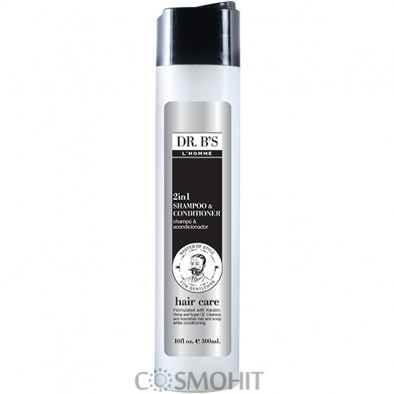 Dr. B’s L’Homme Hair Care Anti-Dandruff 2in1 Shampoo and Conditioner - 2в1 Шампунь и кондиционер от перхоти