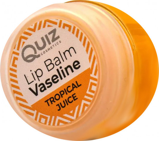 Quiz Cosmetics Vaseline Lip Therapy "Tropical Juice" - Бальзам для губ с вазелином "Тропический сок"