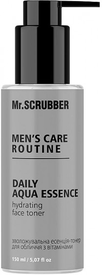 Mr.Scrubber Men's Care Routine Daily Aqua Essence - Увлажняющая эссенция-тонер для лица с витаминами