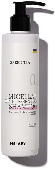 Hillary Green Tea Micellar Phyto-essential Shampoo - Мицеллярный фитоэссенциальный шампунь для волос - 2