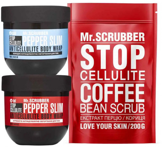 Mr.Scrubber Hot & Cold Anti-cellulite Set - Антицеллюлитный набор