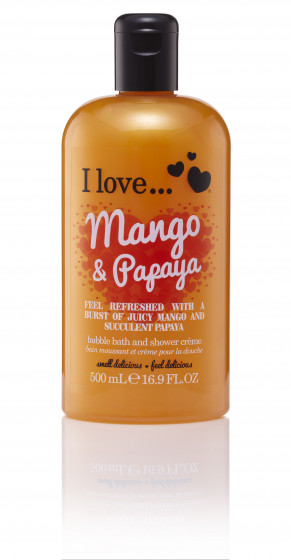 I Love Mango & Papaya Bath & Shower Creme - Крем для ванны и душа "Манго и Папайя"