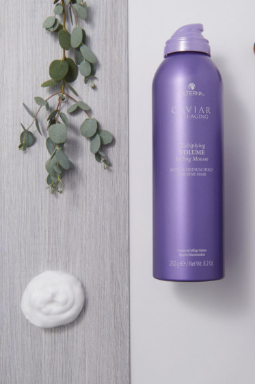 Alterna Caviar Anti-Aging Multiplying Volume Styling Mousse - Мусс для укладки волос и придания им объема с экстрактом черной икры - 1