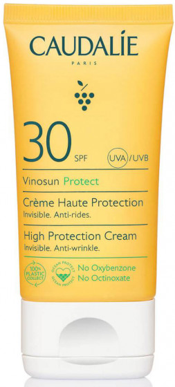 Caudalie Vinosun High Protection Cream SPF30 - Солнцезащитный крем для лица