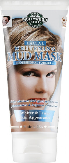 Hollywood Style Whitening Mud Mask - Отбеливающая грязевая маска для лица