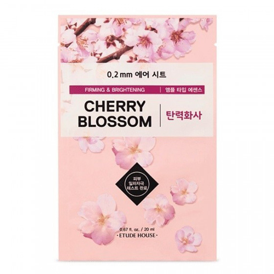 Etude House Therapy Air Mask Cherry Blossom - Ультратонкая маска для лица с экстрактом сакуры