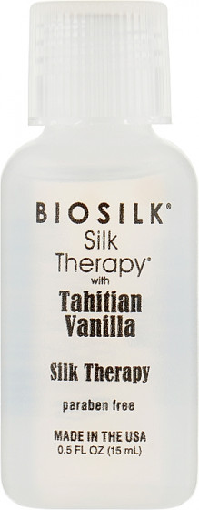 BioSilk Silk Therapy Tahitian Vanilla - Жидкий шелк для волос "Ваниль"