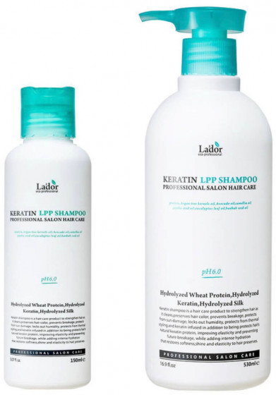 Lador Keratin LPP Shampoo - Кератиновый шампунь для волос с комплексом аминокислот - 2