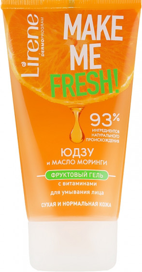 Lirene Make Me Clean! Fresh Vegetable Gel - Фруктовый гель для умывания