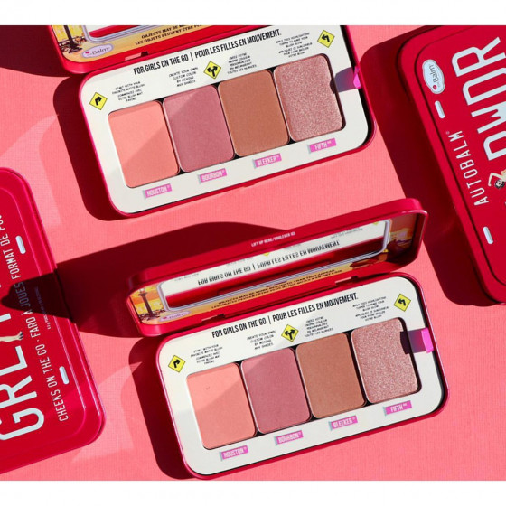 TheBalm AutoBalm "GRL PWDR" Cheek Palette - Набор румян для лица - 8