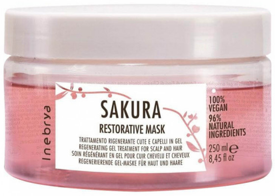Inebrya Sakura Restorative Mask - Гелевая восстанавливающая маска для волос