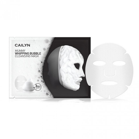 Cailyn Mummy Whipping Bubble Cleansing Mask - Уникальная пенная маска для очищения и увлажнения лица - 1
