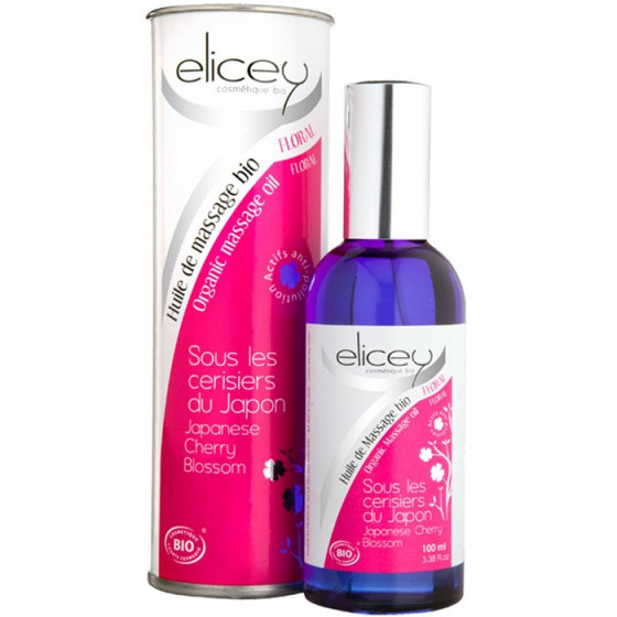 Elicey Organic Massage Oil Japanese Cherry Blossom - Масло для массажа Японская Сакура