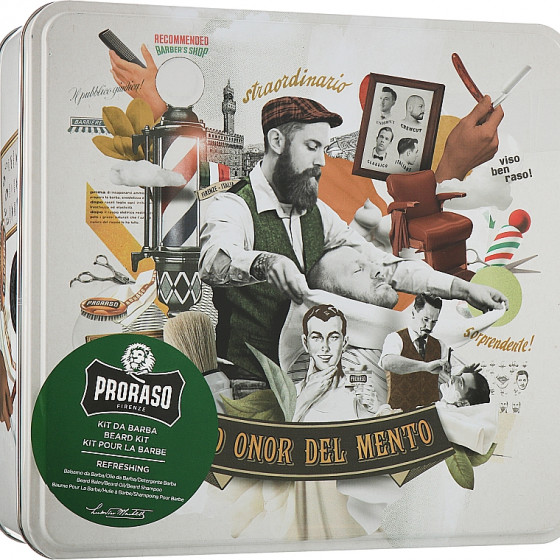 Proraso Refreshing Beard Kit - Подарочный набор для ухода за бородой