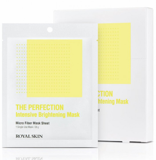 Royal Skin The Perfection Intensive Brightening Mask - Интенсивно-выравнивающая тон маска из микрофибры
