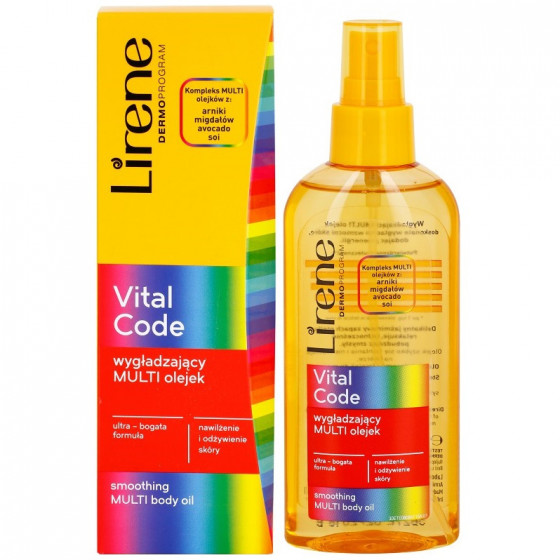 Lirene Vtal Code Firming Vitamin Body Oil Babassu - Укрепляющий бальзам для тела с маслом бабассу