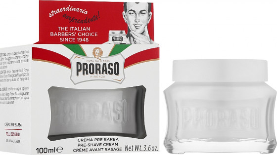 Proraso White Line Pre-Shaving Anti-Irritation Cream - Крем для чувствительной кожи перед бритьем