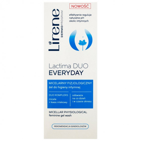 Lirene Lactima Duo Everyday - Физиологический мицеллярный гель для интимной гигиены - 1