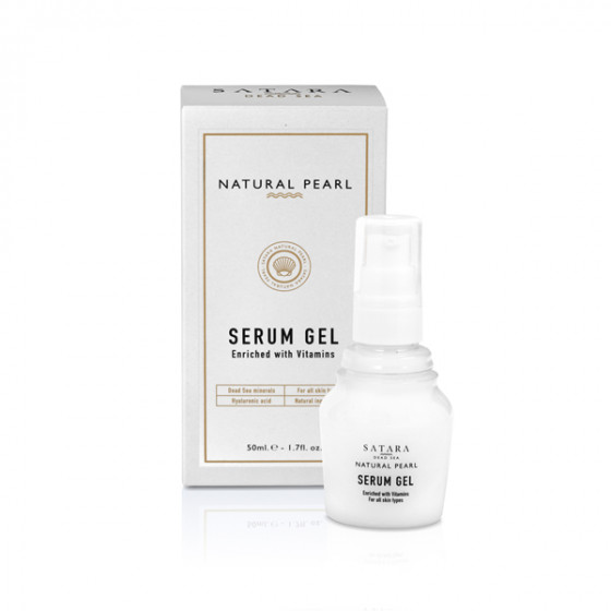 Satara Natural Pearl Serum Gel for Face&Eye - Сыворотка с витаминами для кожи лица и кожи вокруг глаз - 2