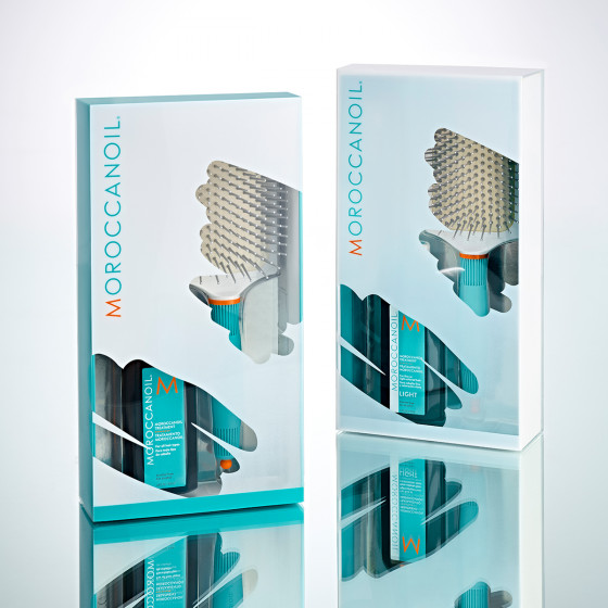 MoroccanOil Light Limited Kit - Набор для укладки и стайлинга (масло Light + расческа) - 1