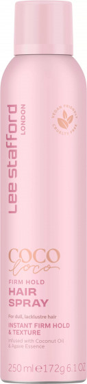 Lee Stafford Coco Loco Firm Hold Hairspray - Фиксирующий спрей для волос