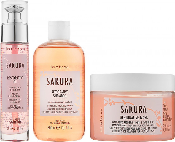 Inebrya Sakura Restorative Kit - Подарочный набор для волос - 2