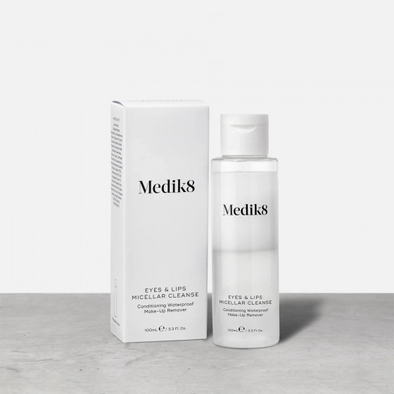 Medik8 Eyes & Lips Micellar Cleanse - Трехфазное мицеллярное средство для снятия макияжа с глаз и губ - 3