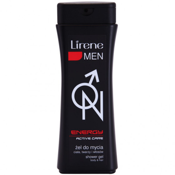 Lirene Men Energy Active Care Shower Gel For Body And Hair - Гель для тела и волос