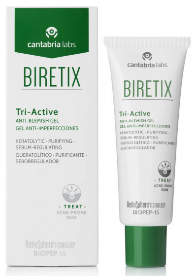 Cantabria Biretix Tri-Active Anti-Blemish Gel - Гель три-актив для кожи с акне