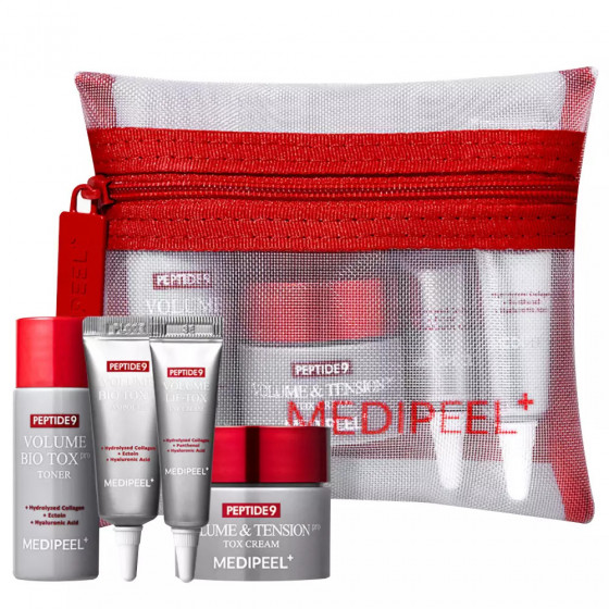 Medi Peel Peptide 9 Volume Bio Tox Trial Kit - Набор миниатюр для омоложения лица с комплексом пептидов