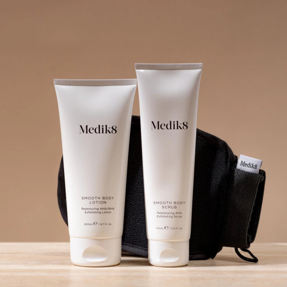 Medik8 Smooth Body Exfoliating Kit - Набор для тела с АНА-кислотами, для сухой кожи и гиперкератоза - 2